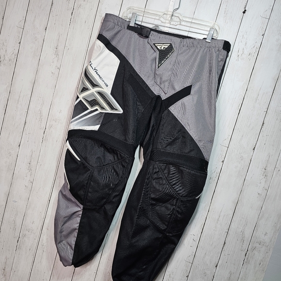 Fly Racing F-16 Powersports Riding Pants Size 40 Adjustable Waist Black Gray. - Picture 2 of 11